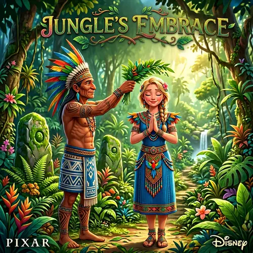 Pixar Jungle Cover: Young Woman in Prayer