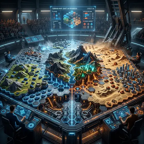 Giant Technological Game Board for Terrain Modification