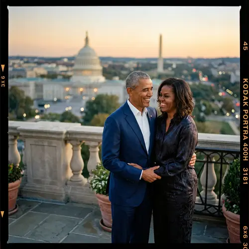 Stunning Obama Portrait in Medium Format Film