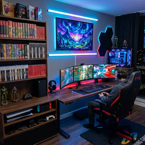 Modern Gaming Room | High-End Tech Setup