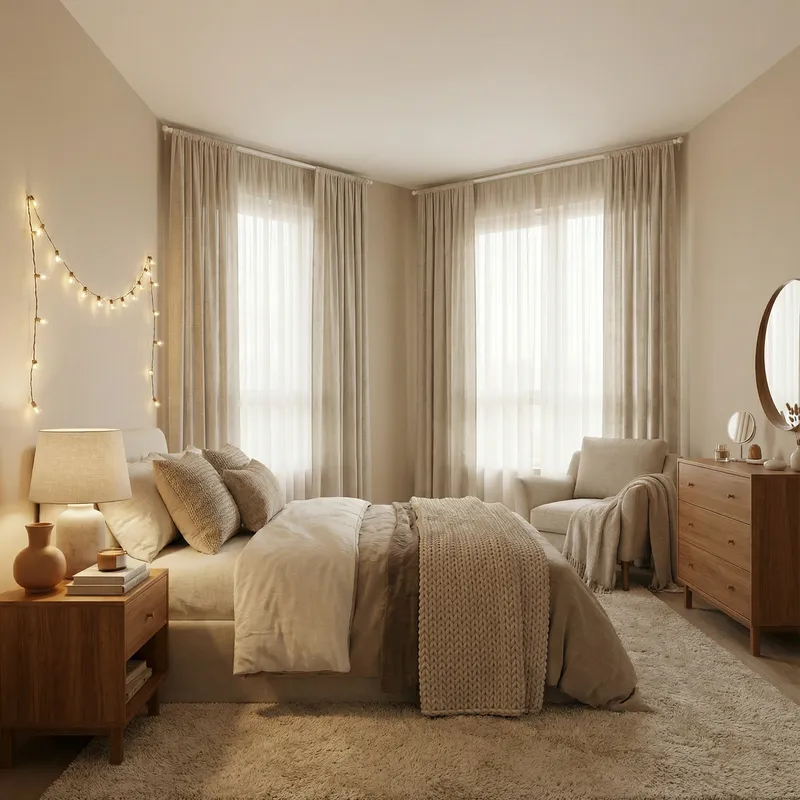 Cozy Neutral Beige Room Design Ideas