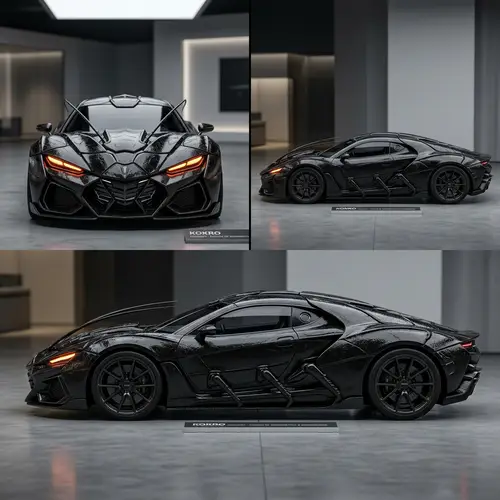 Unique Black Cockroach-Inspired Sports Car