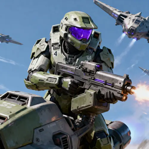 Halo Spartan 4 with Turret on Falcon Image