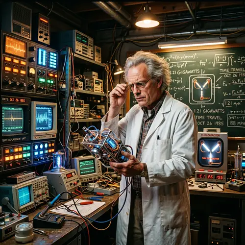 Back to the Future Inspired Lab Scene