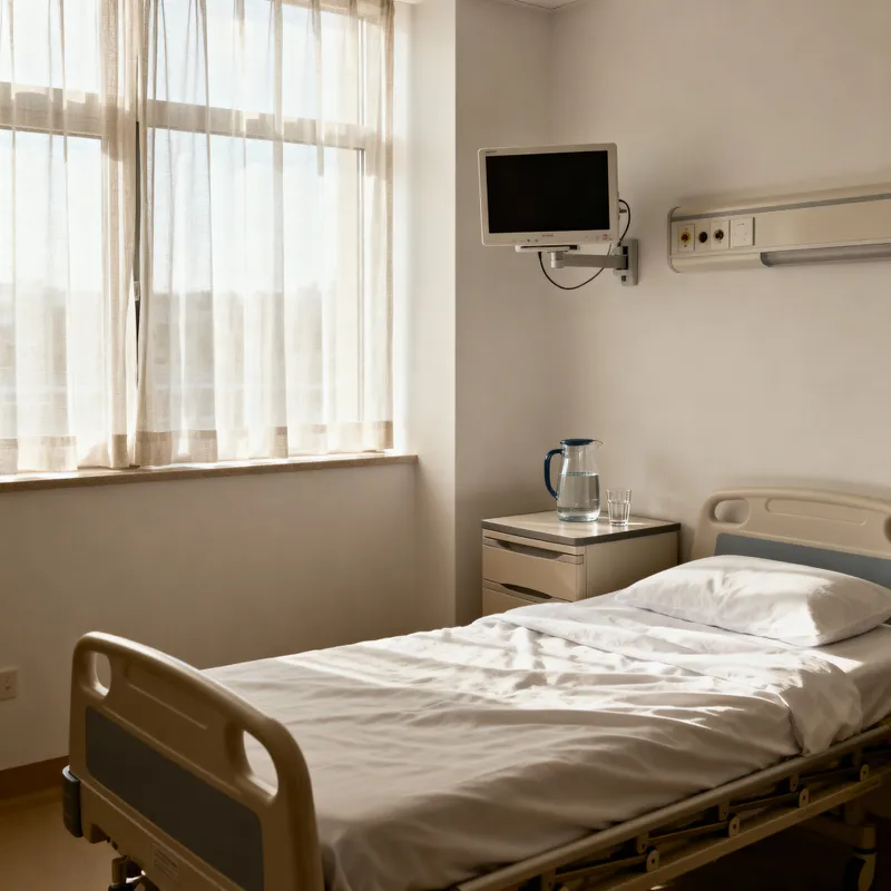 Comfortable Patient Room in a Hospital
