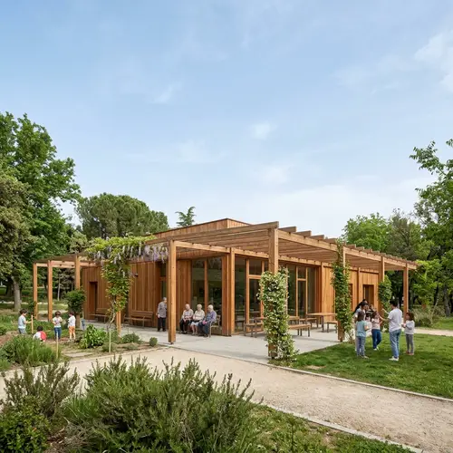 Intergenerational Center in Madrid's North Park