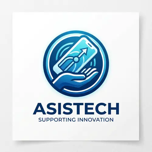 Modern Technology Assistance Logo Design