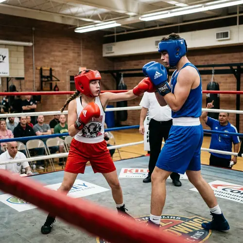 Girl Boxing vs. Larger Boy: Epic Ring Challenge