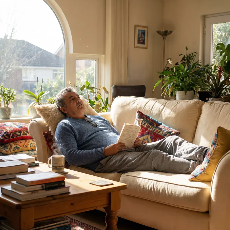 Visualize Serene Sunday Afternoon Indoors | Relaxing Lazy Day