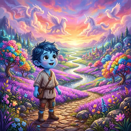 Azulito in the Valley of Imagination