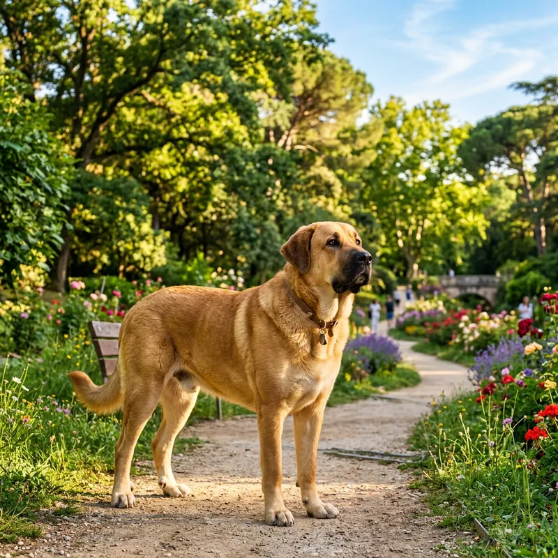 Green Park Perro: Beautiful Spanish Dog with Shiny Coat