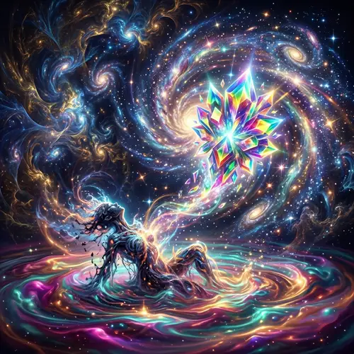 Rebirth Abstract Art - Cosmic Transformation | Website Name