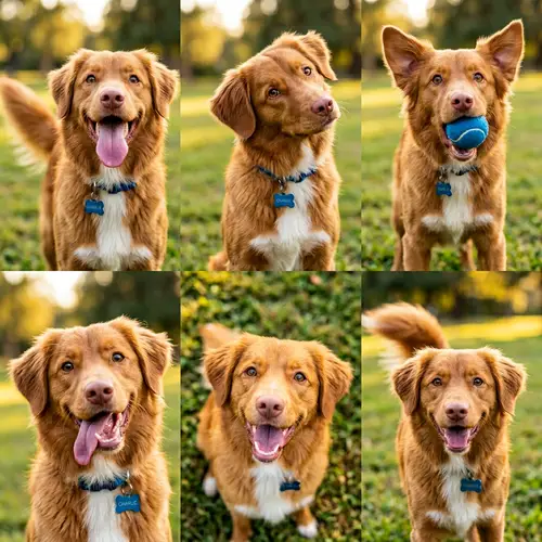 Expressive Dog Portrait with Medium Length Fur