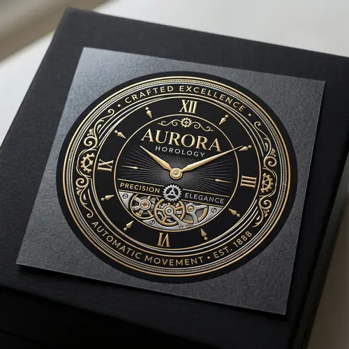 Innovative Watch Sticker for Packaging | Timeless Appeal Design