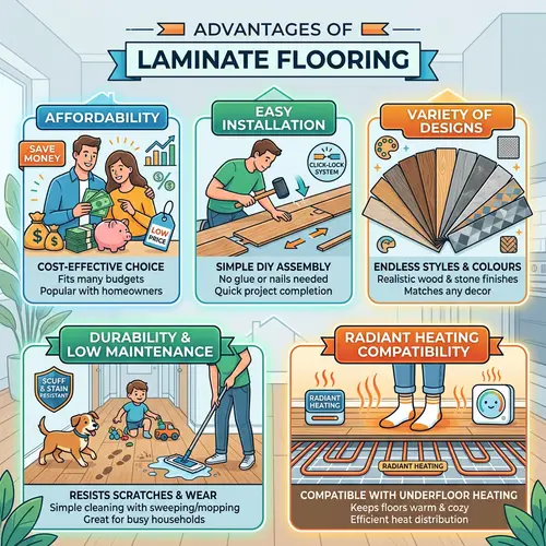 Advantages of Laminate Flooring: Affordability, Easy Installation & More