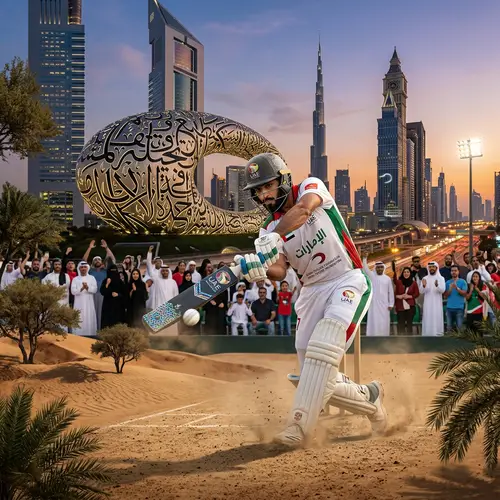 Innovative Cricketer Reflecting UAE's Culture