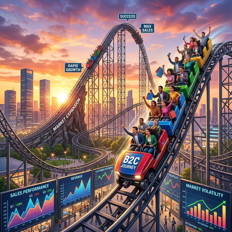 The Roller Coaster of B2C Business Dynamics