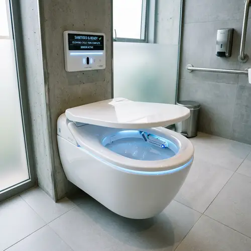 State-of-the-Art Automatic Self-Cleaning Toilet