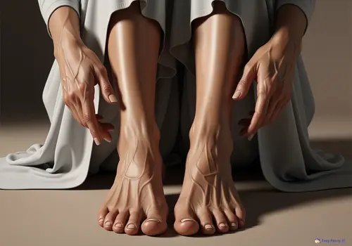 Photorealistic Portrait of Noor: Feet & Body Focus