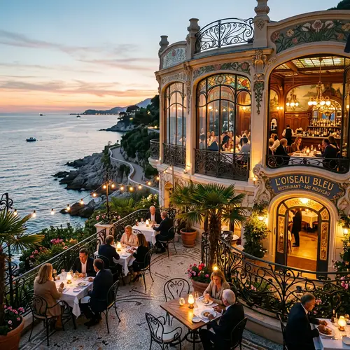 Elegant Seaside Restaurant Design with Indoor & Outdoor Seating