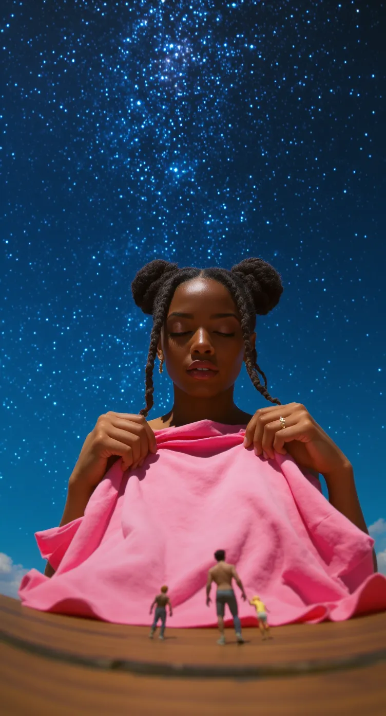 Worm's Eye View: Vibrant Portraits of Braided Hair