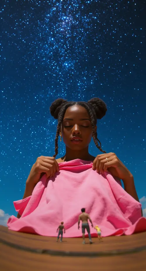 Worm's Eye View: Vibrant Portraits of Braided Hair