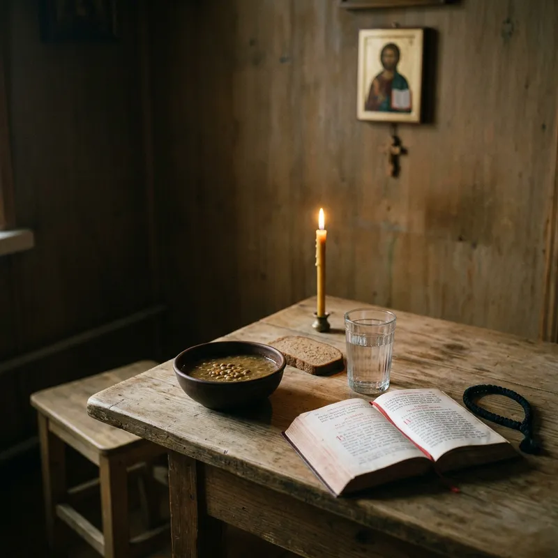 Exploring The Great Fast: A Symbolic Scene of Lent in Eastern Orthodox Traditions