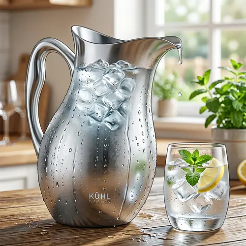 Sleek and Stylish Pitcher Illustration for a Cool Experience