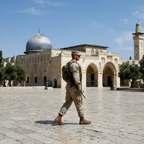 Hamas Soldier Near Aqsa Mosque