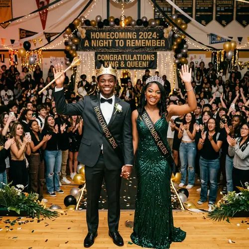 High School Homecoming King & Queen Celebration