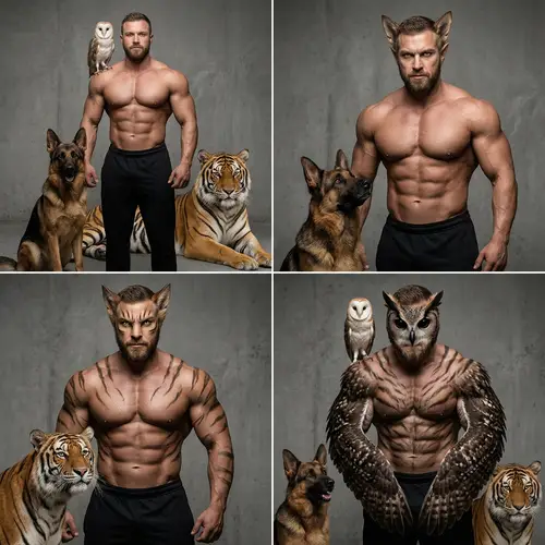 Epic Transformations: Bodybuilder & His Pets