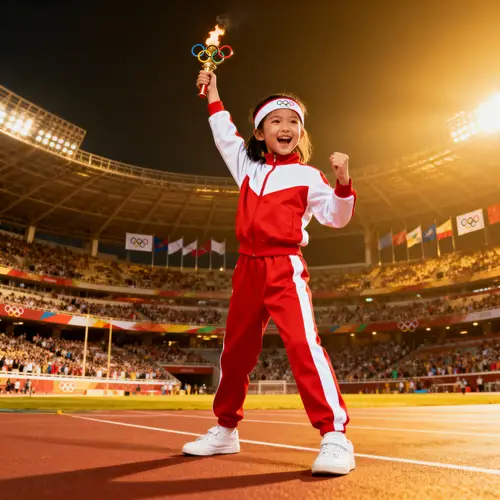 Olympic Girl in Sportswear: Inspiring Young Athletes