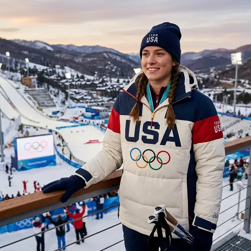 Olympic Girl in Sportswear: Inspiring Young Athletes