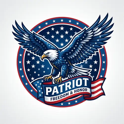 Patriotic Eagle Logo Design | Symbol of Patriotism