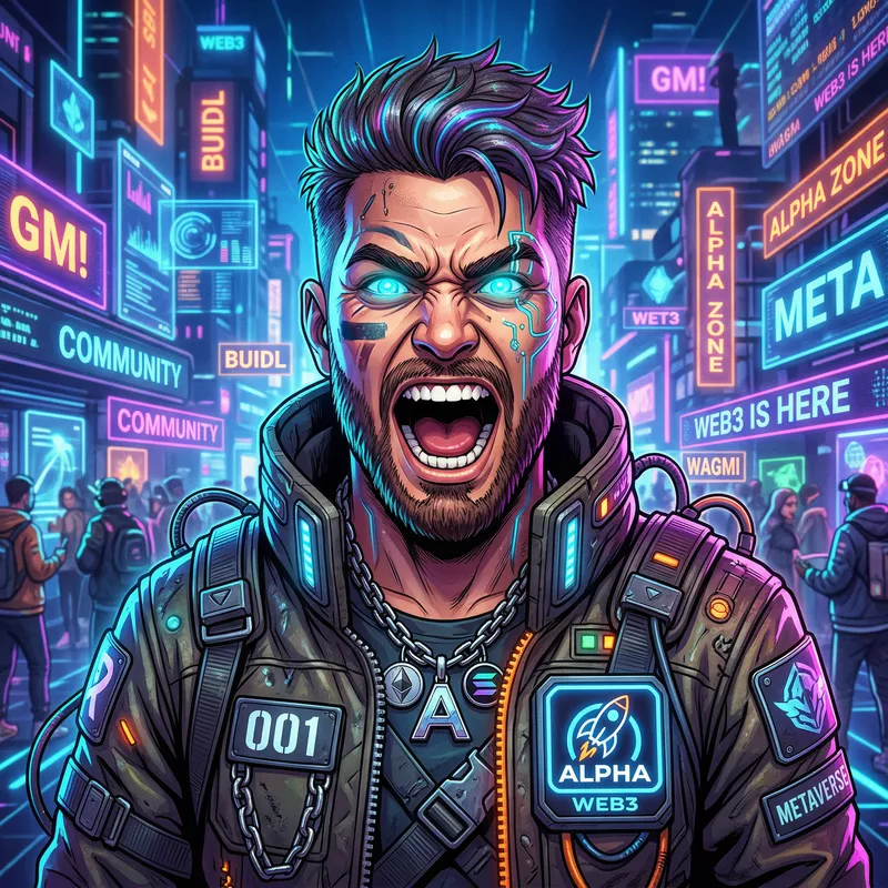 Create a Web3 Alpha Avatar with Open Mouth