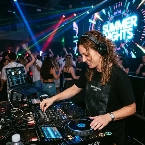 DJ Spinning Tracks - Live Mixes and Beats