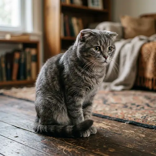 Melancholic Domestic Feline: Shades of Grey | Sad Feline Imagery