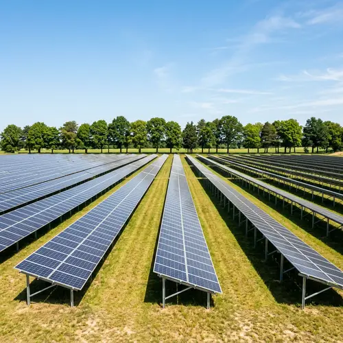 Minimalist Photovoltaic Solar Panels Landscape