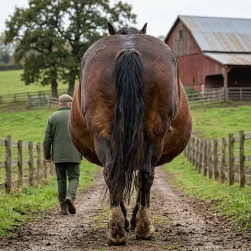 Giant Horse with Obesity: A Unique Silhouette