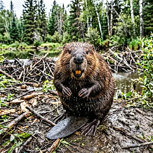 Angry Beaver - Wild Animal Photography