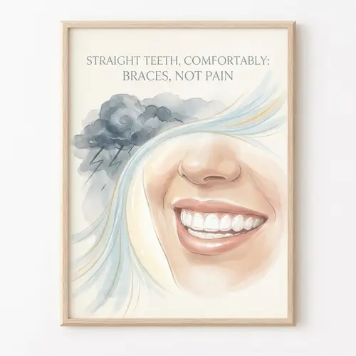 Straight Teeth Comfortably: Braces, Not Pain