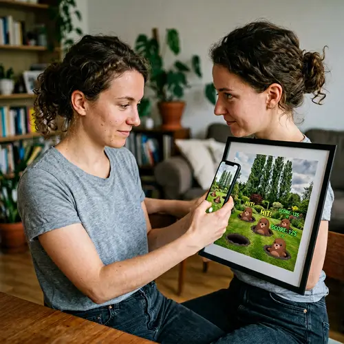 Virtual Reality Mole Whacking Game in Lush Garden | Win Points