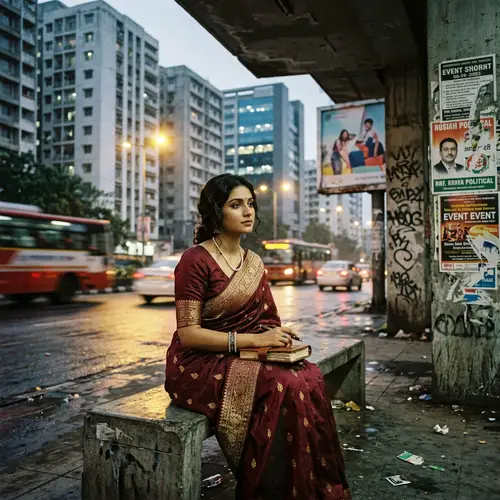 Elegant Contrast: Old-Fashioned Elegance Meets Modern Tragedy