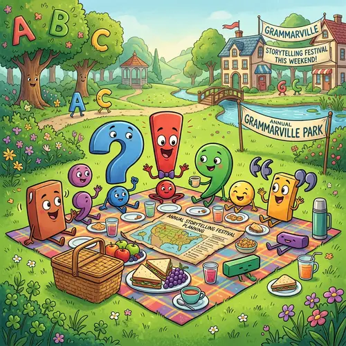 Punctuation Pals Picnic at Grammarville Park | Storytelling Festival