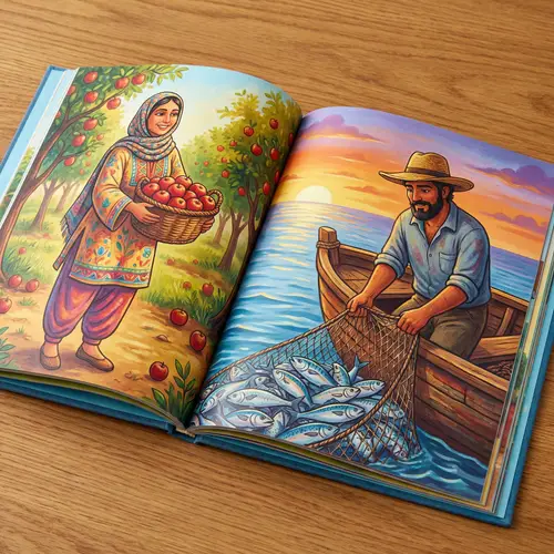 Colorful Picture Book: Diverse Cultural Scenes Come to Life