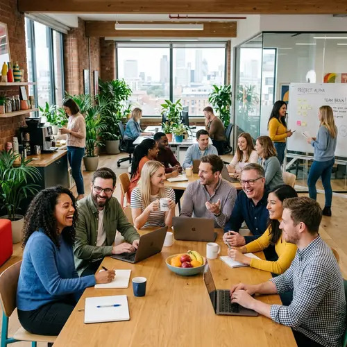 Friendly Office Gathering with 10+ People