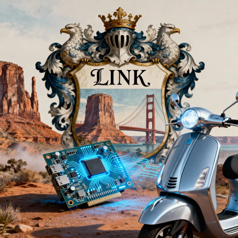 Striking Family Crest Design for LINK