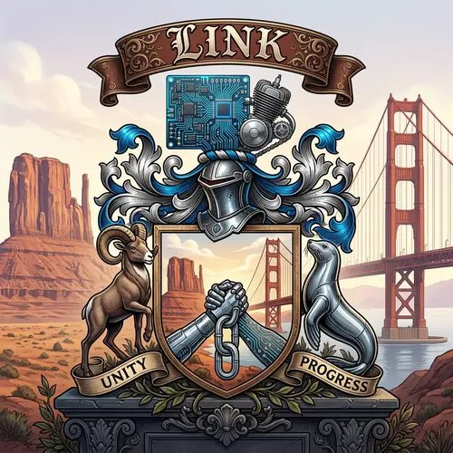 Striking Family Crest Design for LINK