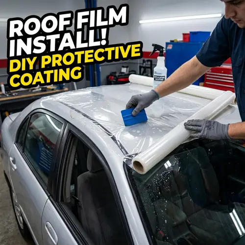 How to Apply Protective Film on Toyota Corolla Nze121 Roof