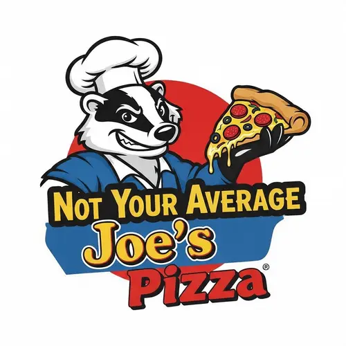 Not Your Average Joe's Pizza - Badger Mascot Logo